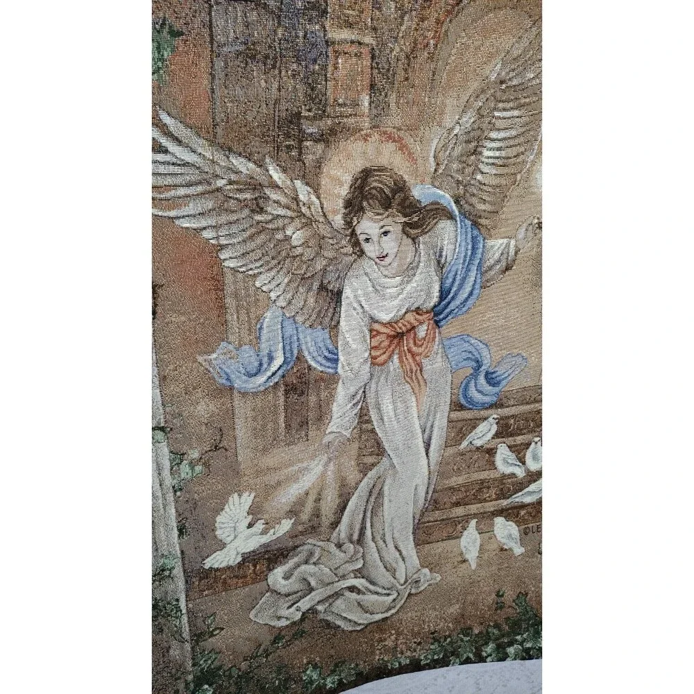 Lena Liu Angel Of Light Tapestry Wall Hanging Made In USA Tag Attached